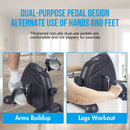 Desk Bike Pedal Exerciser, Mini Exercise Bike