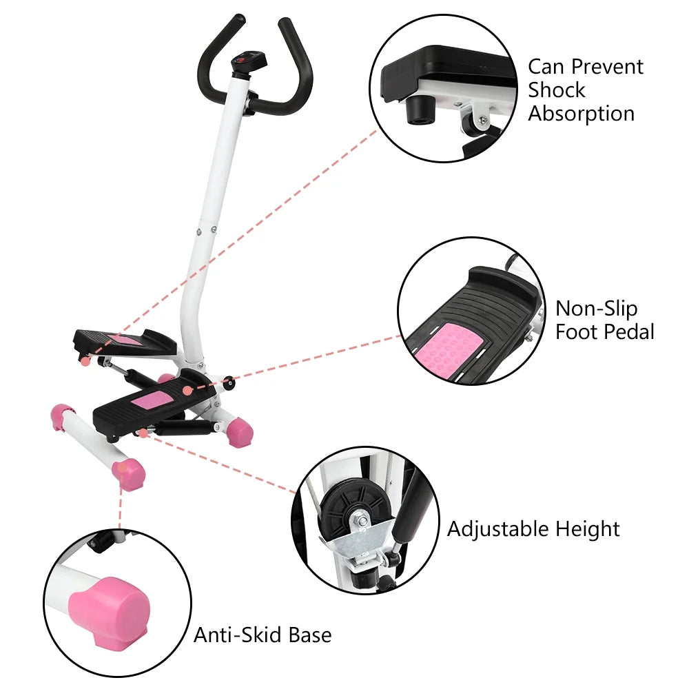Mini Aerobic Stepper with Adjustable Height