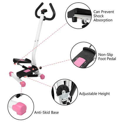 Mini Aerobic Stepper with Adjustable Height